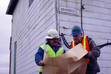 HVRM Members Inspecting Grasselli Tower