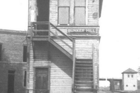 PRR and NKP Tower - Bunker Hill, Indiana