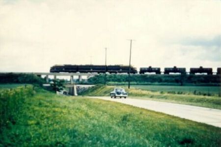 Erie Westbound Freight - Disko, Indiana