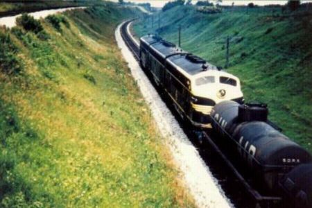 Erie Westbound Freight - Disko, Indiana