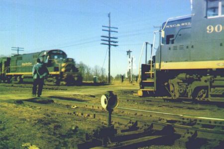 NKP Freight Trains - Argos, Indiana
